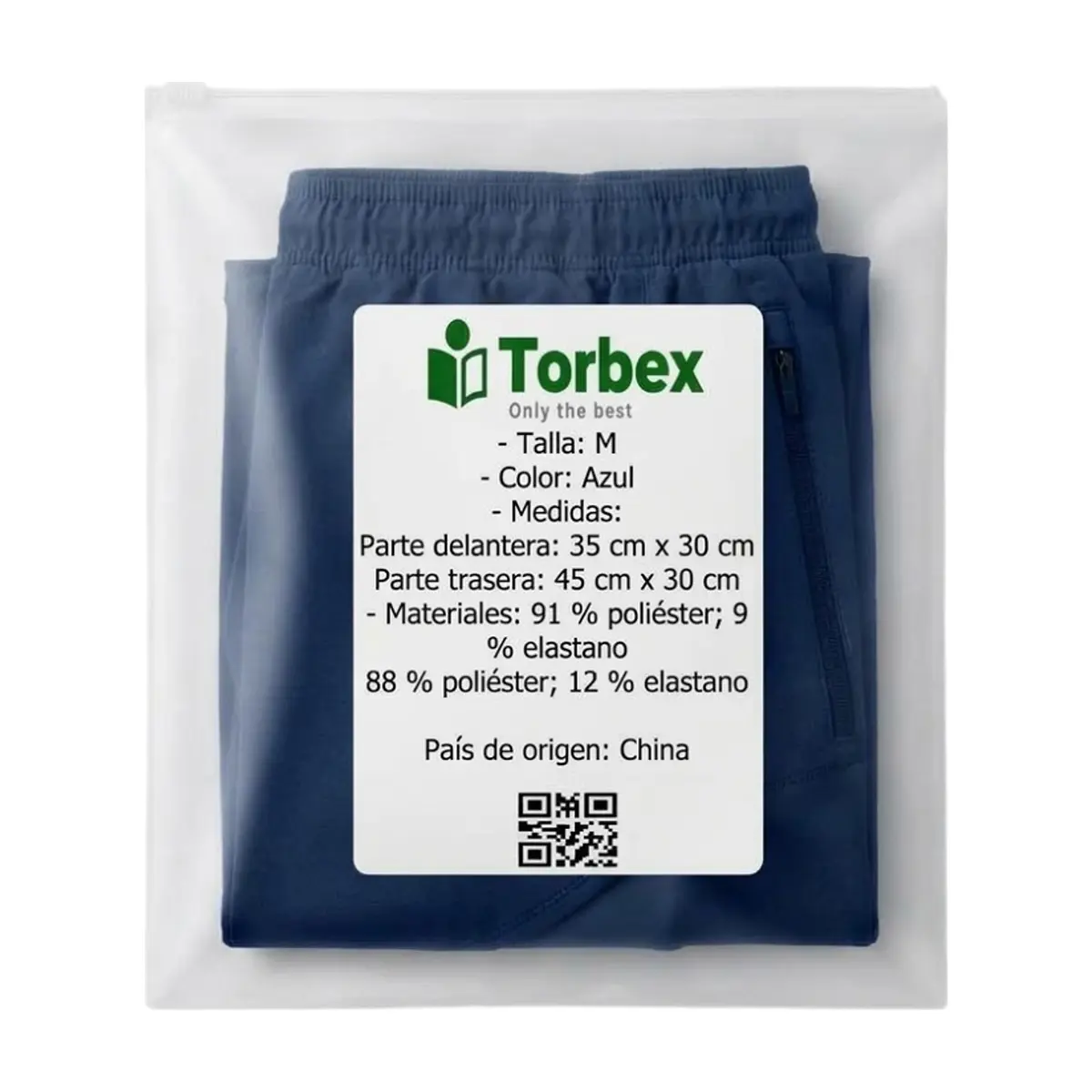 Short deportivo azul para hombre Torbex (Talla M) - Thumbnail 2