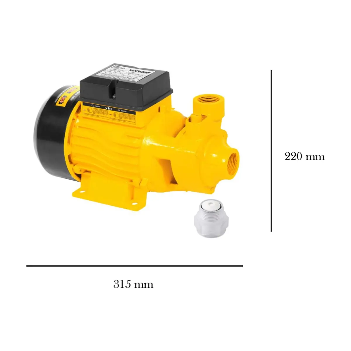 Bomba de agua periférica de 127 - 220 V Vonder PBV750 - Thumbnail 2