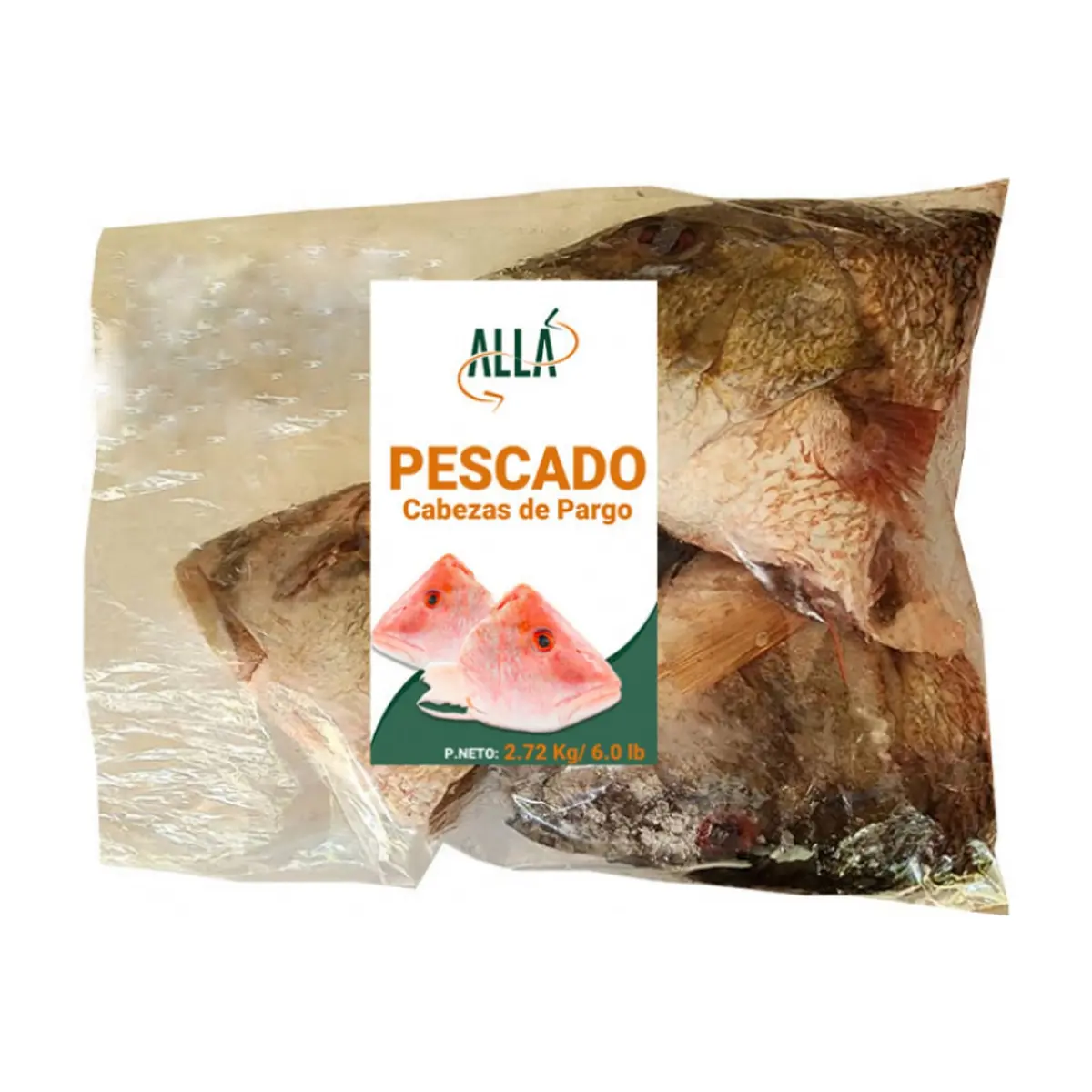 Cabezas de pescado pargo ALLÁ (2.72 kg / 6 lb) - Thumbnail 2