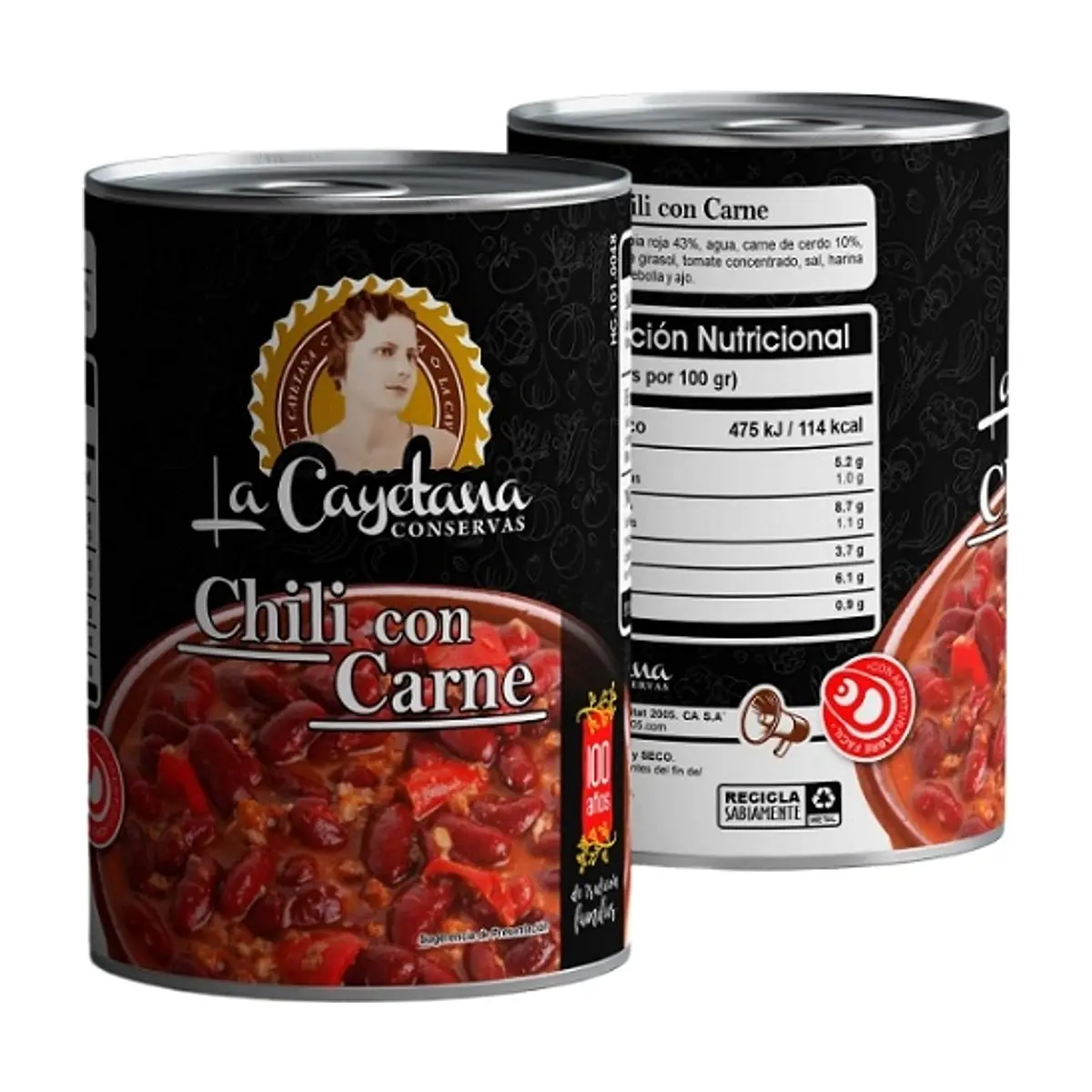 Chili con Carne (415 gr) LA CAYETANA