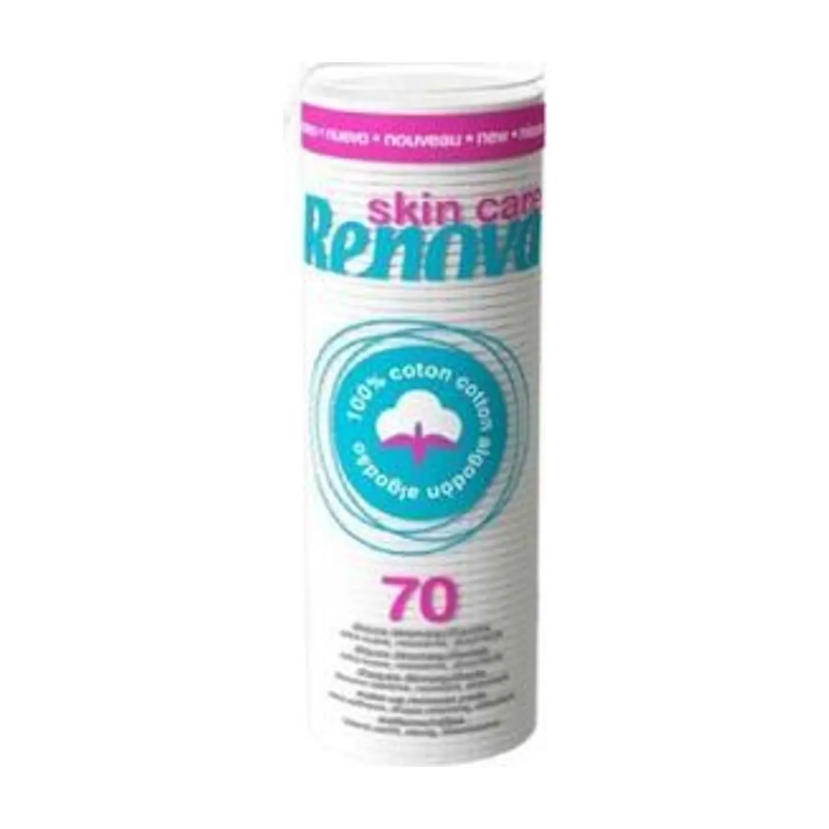 Discos de Algodón Desmaquillador Skin Care Maxi (70ud) RENOVA