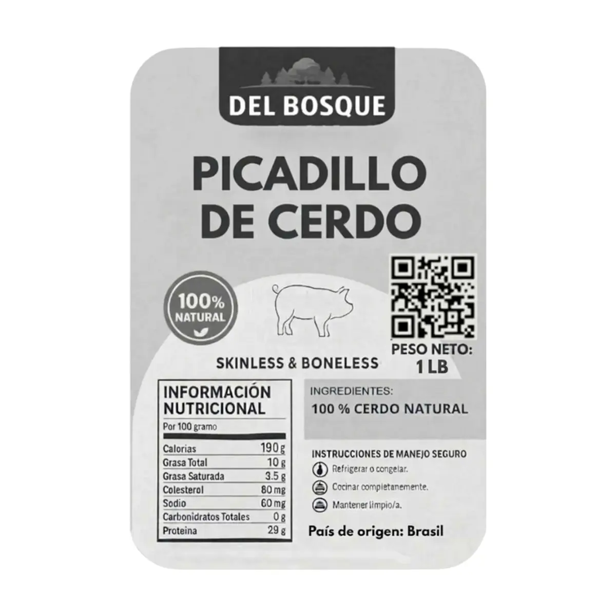 Picadillo de cerdo Del Bosque (453 g / 1 lb) - Thumbnail 2