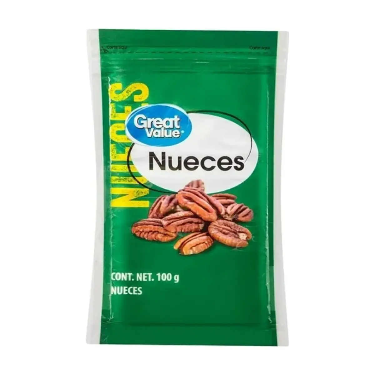 Nueces Great Value (100 g / 3.5 oz) - Imagen 1