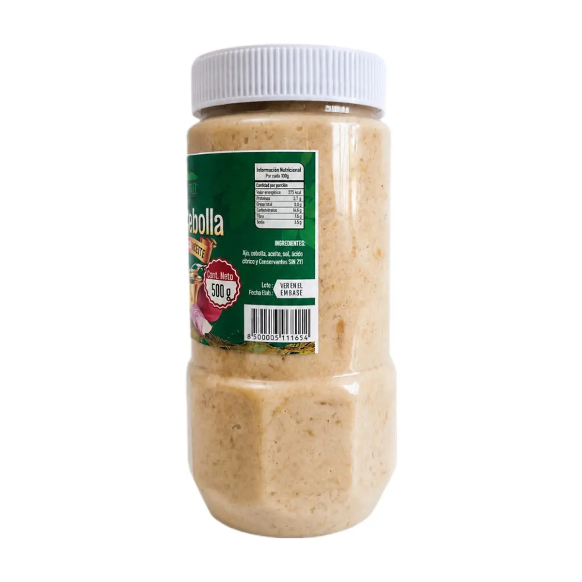 Ajo y cebolla molidos en aceite El Roble (500 g / 1.1 lb) - Thumbnail 2