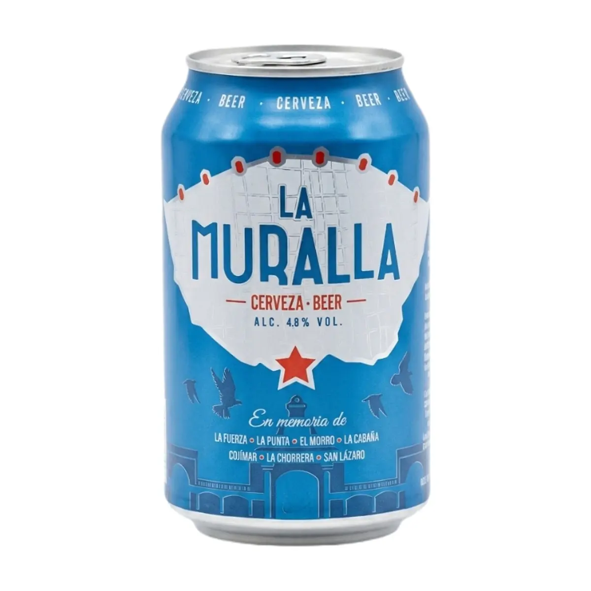 Cerveza lager La Muralla (330 ml)