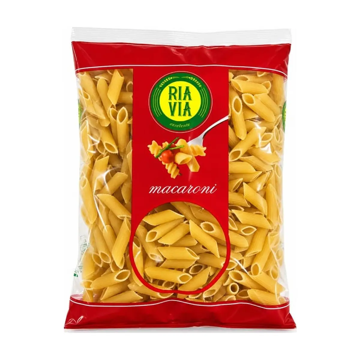 Pasta Penne Rigate (500 gr) RIA VIA - Imagen 1