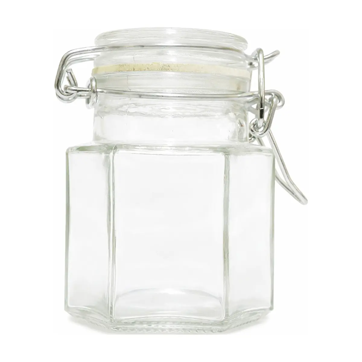 Bote de cristal hermético especiero hexagonal 85 g Casa y Menaje