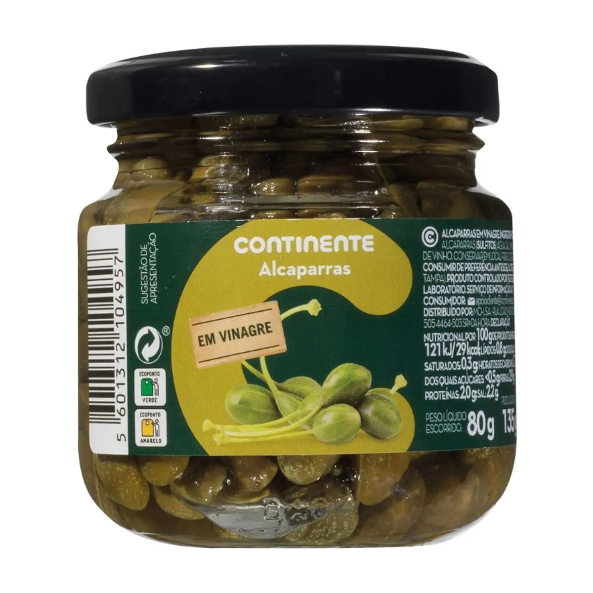 Alcaparras en vinagre Continente (135 g / 4.76 oz)