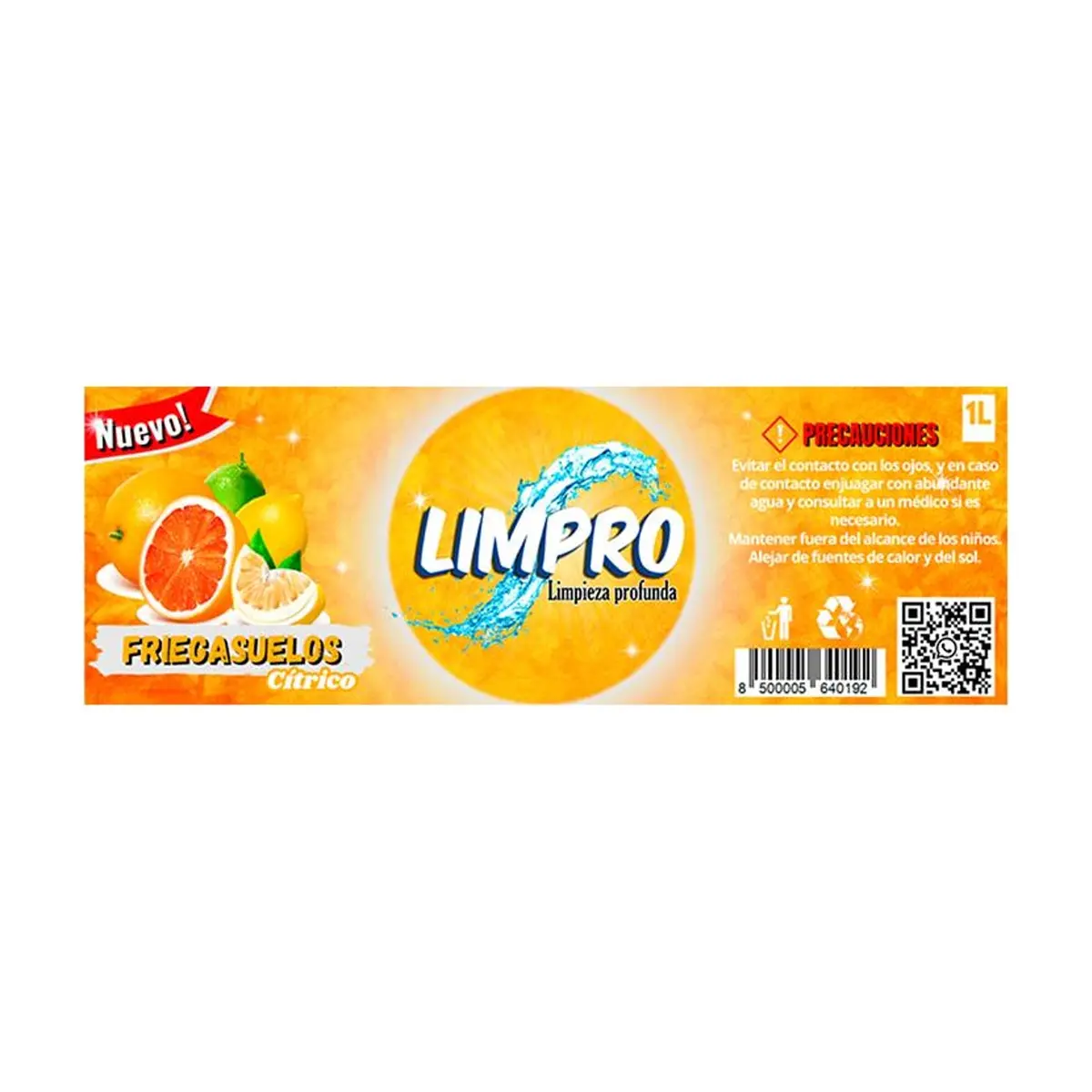 Friegasuelos cítricos Limpro (1 L) - Miniatura 7