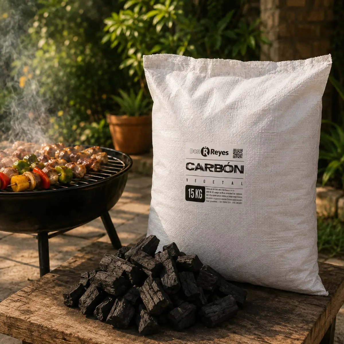 Carbón vegetal Don Reyes (15 kg / 33.07 lb) - Thumbnail 5