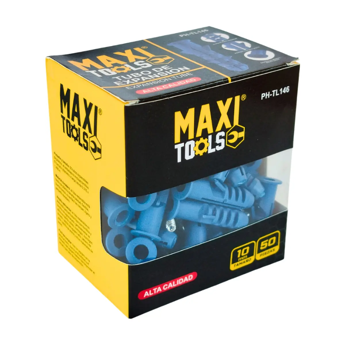 Tubo de expansión - 10 mm Maxi Tools (50 U)