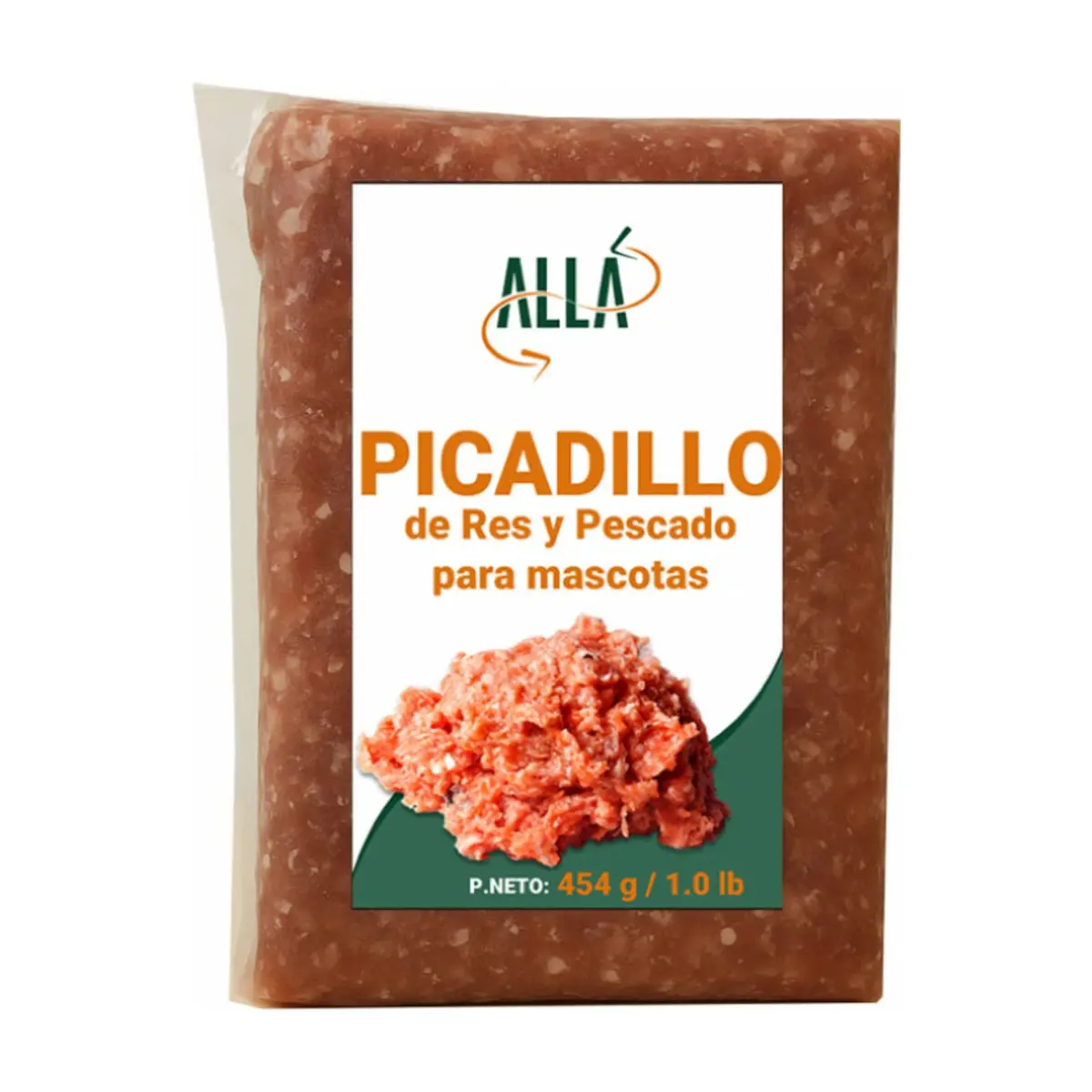 Picadillo de res y pescado para mascotas Allá (454 g / 1 lb) - Miniatura 1