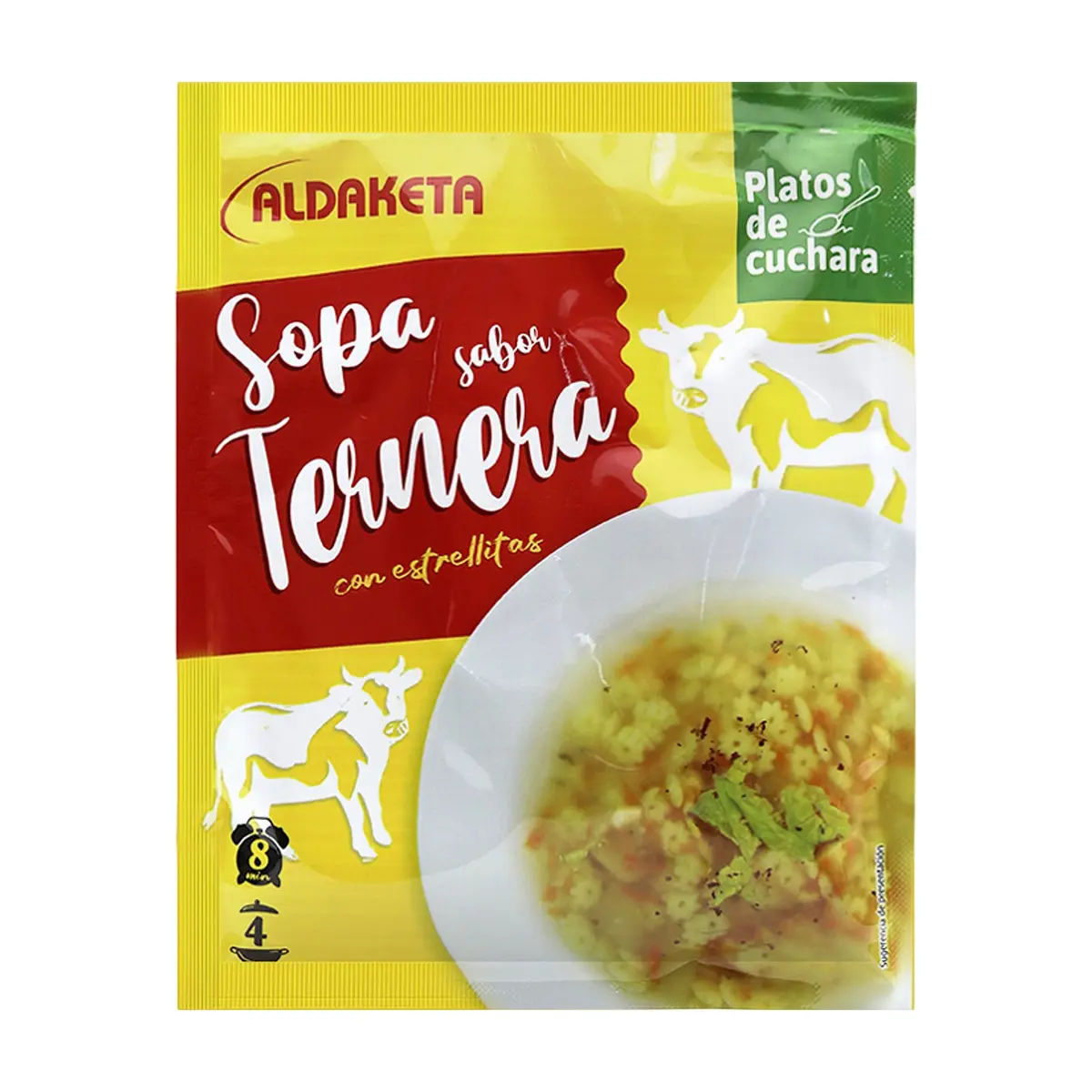 Sopa sabor ternera con estrellitas Aldaketa (66 g / 2.33 oz)