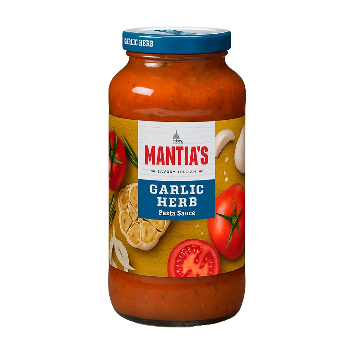 Salsa para pasta con ajo y hierbas Mantia's (680 g / 1.49 lb) - Thumbnail 5