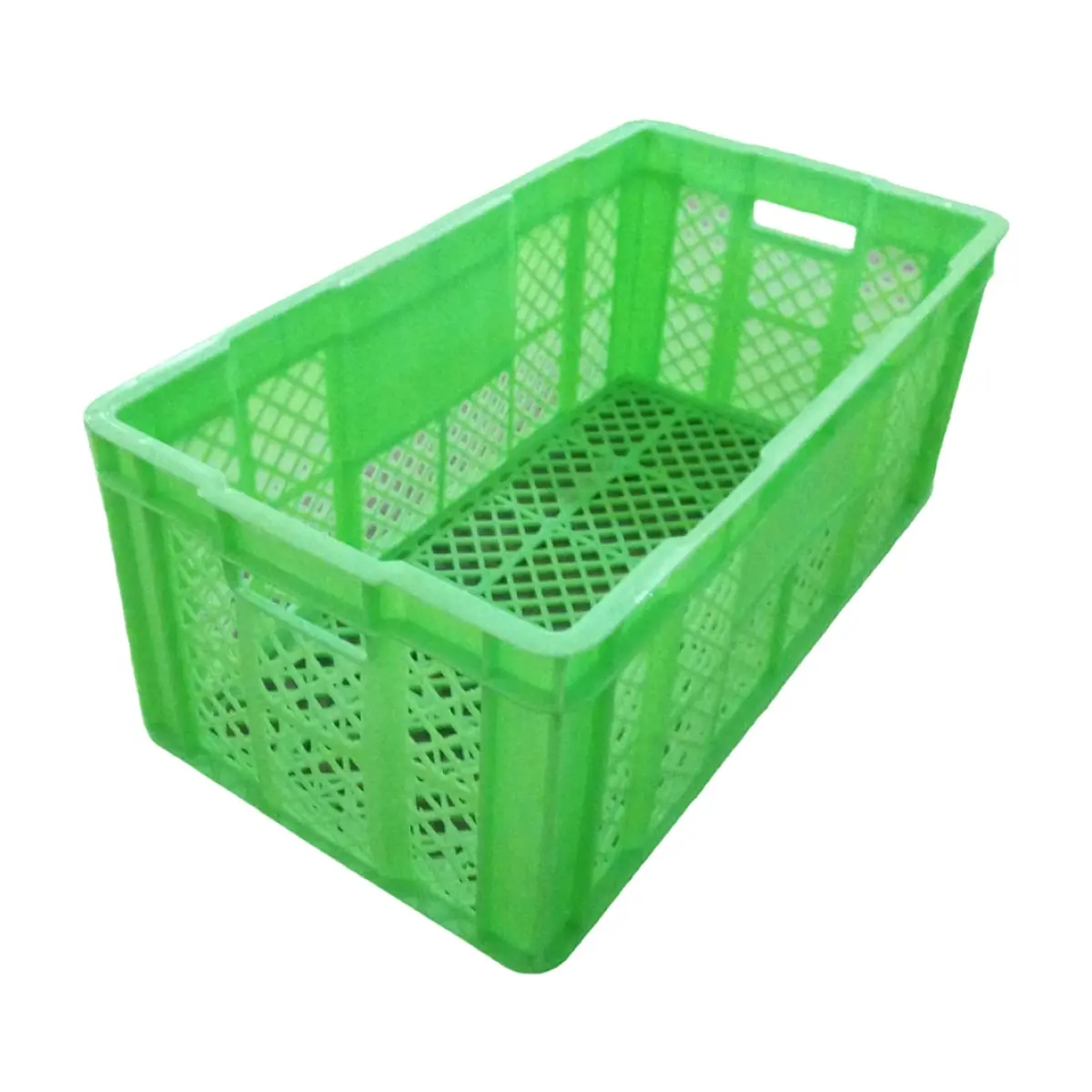 Caja verde contenedor para almacenamiento y transporte Cahoma