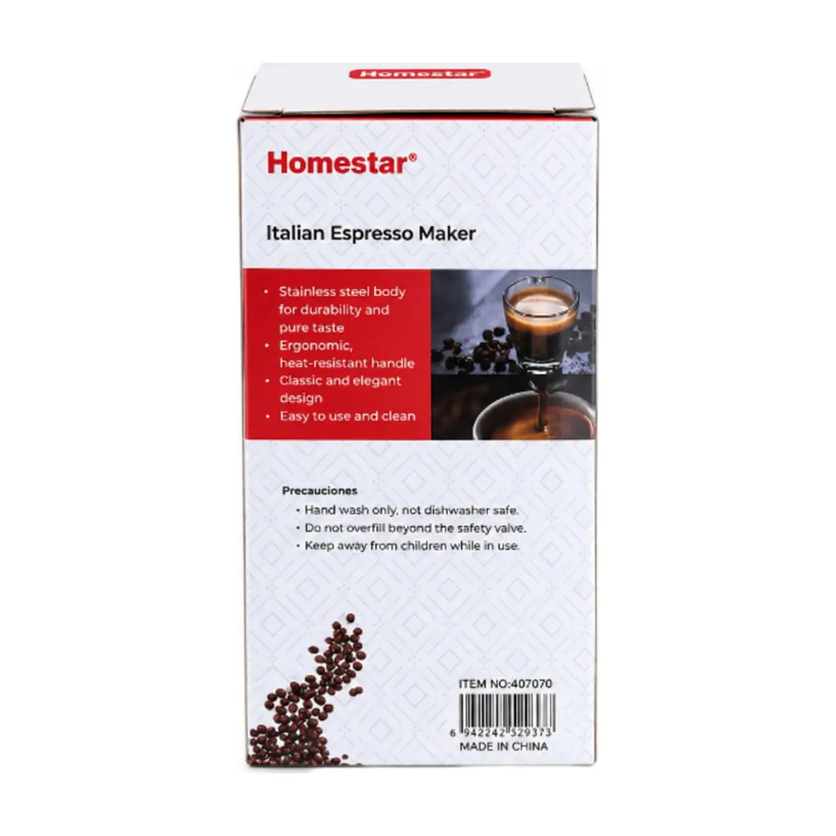 Cafetera italiana de 4 tazas Homestar - Thumbnail 3