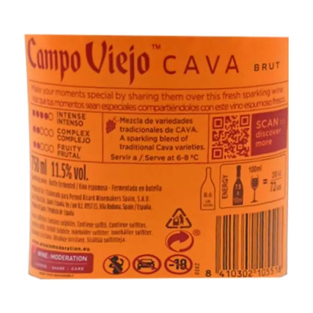 Cava Brut 11.5 % vol Campo Viejo (750 ml) - Thumbnail 3