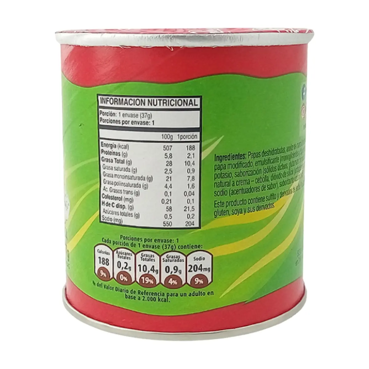Papas fritas sabor crema cebolla Kryzpo (37 g / 1.3 oz) - Thumbnail 11