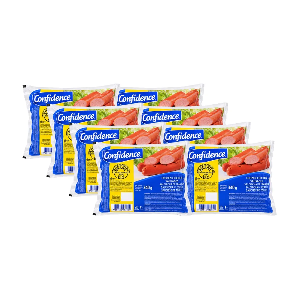 Salchichas de pollo Confidence (8 x 340 g / 12 oz) - Miniatura 1