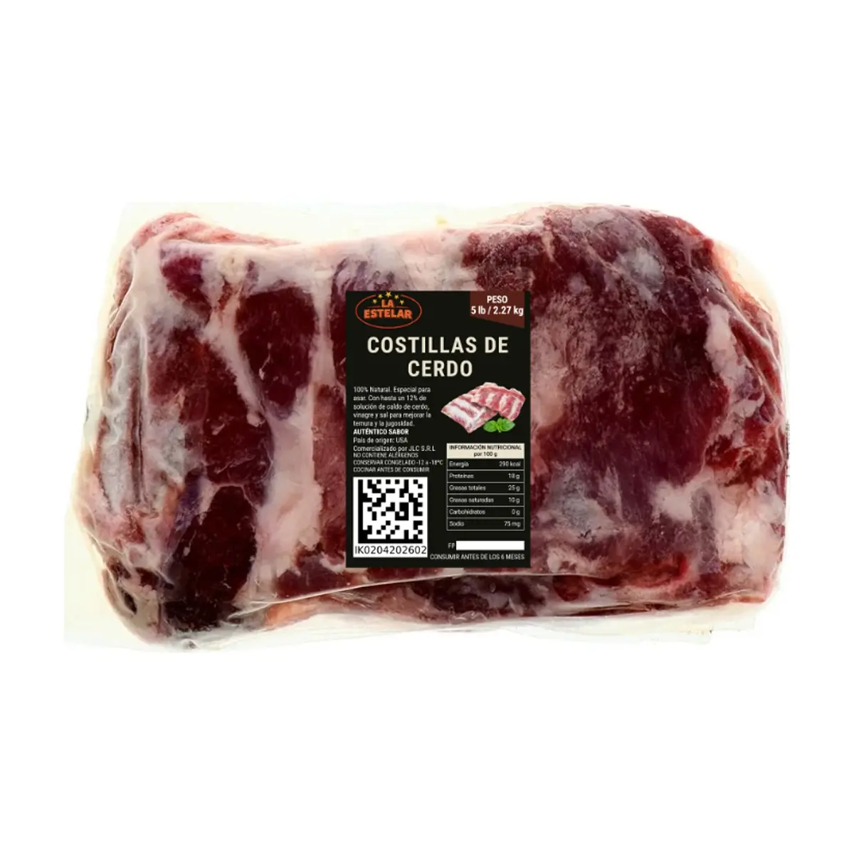 Costillas de cerdo La Estelar (2.27 kg / 5 lb)