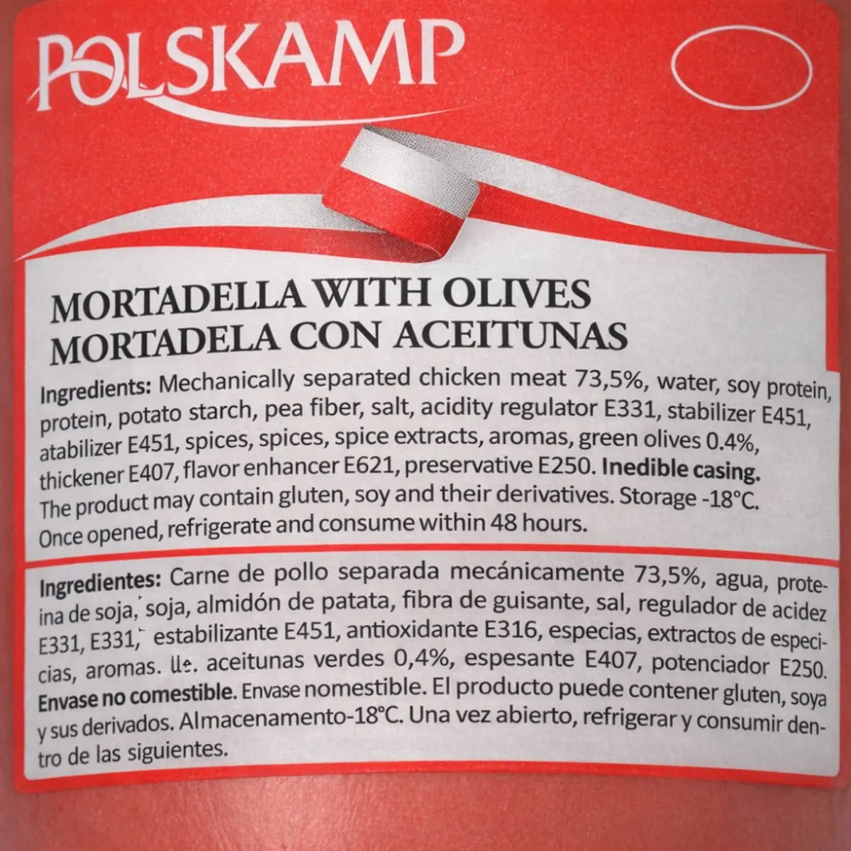 Mortadella con aceituna Polskamp (400 g / 14.11 oz) - Thumbnail 3