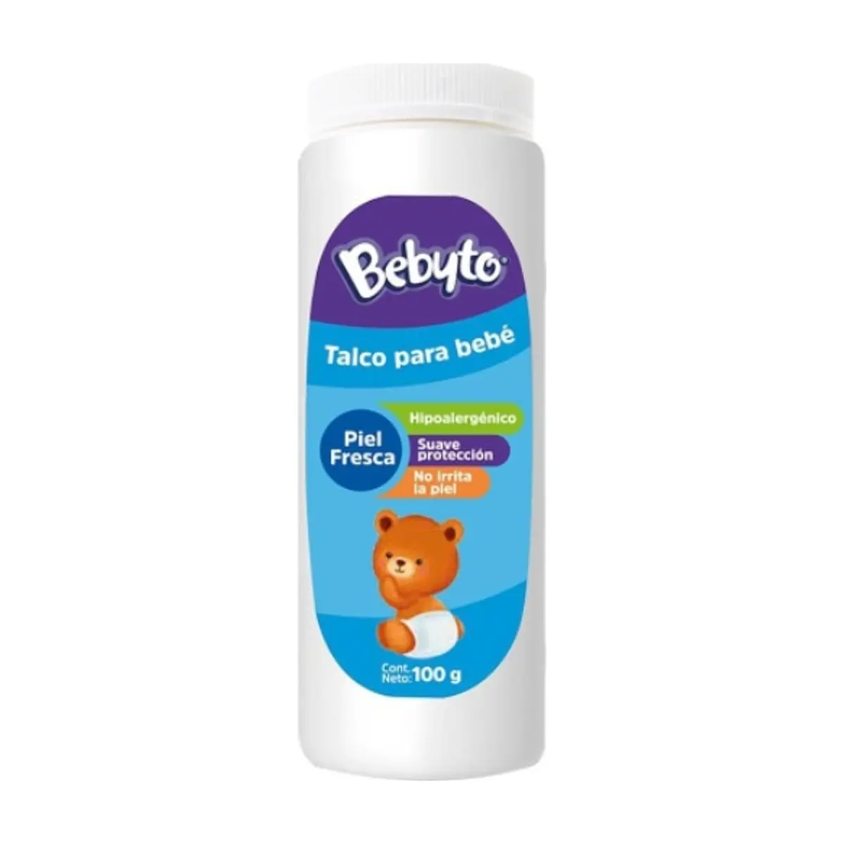 Talco para bebé piel fresca Bebyto (100 g / 3.5 oz)
