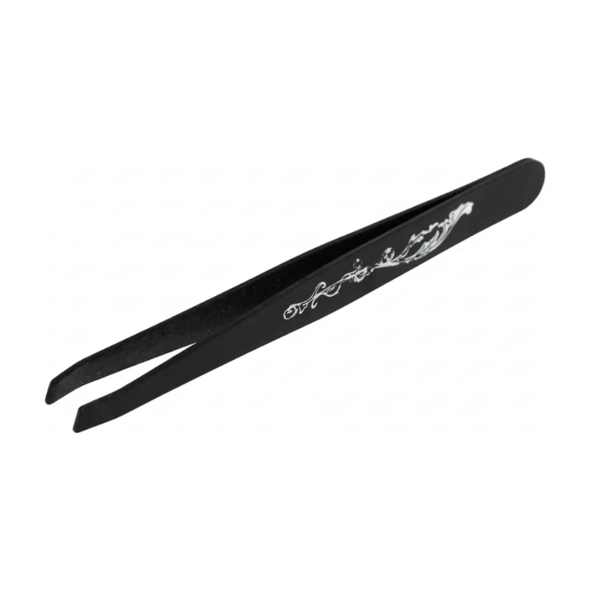 Pinza para cejas de acero inoxidable color negro Junya - Miniatura 1