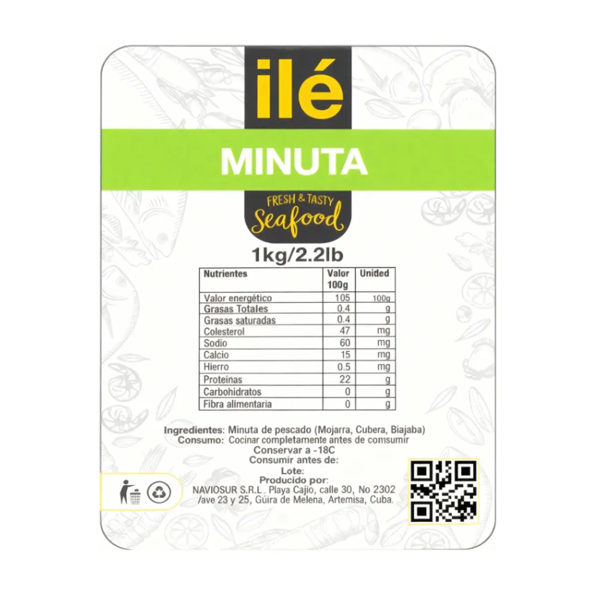 Minuta de pescado Ilé (1 kg / 2.2 lb) - Miniatura 3