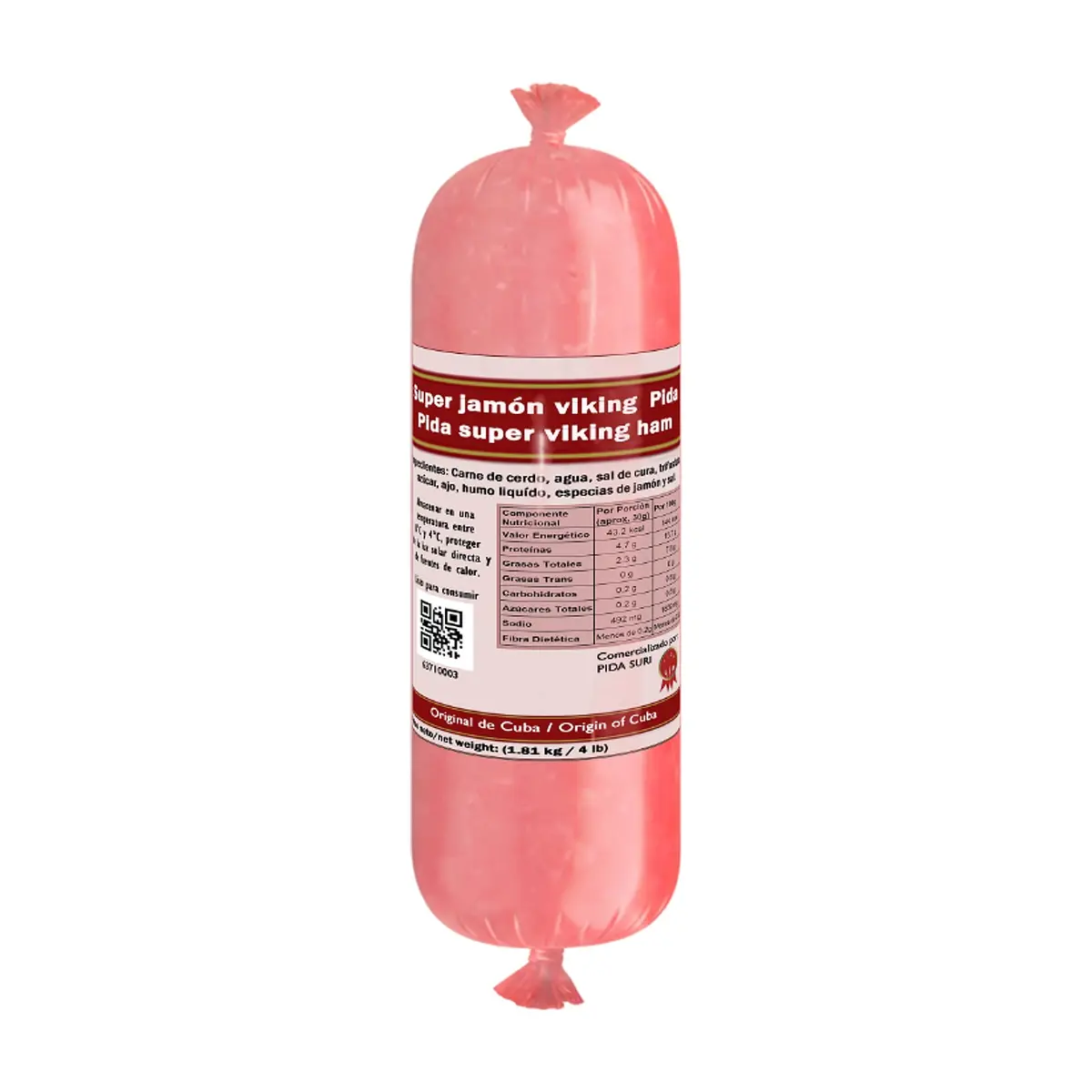Super jamón viking Pida (1.81 kg / 4 lb) - Imagen 1
