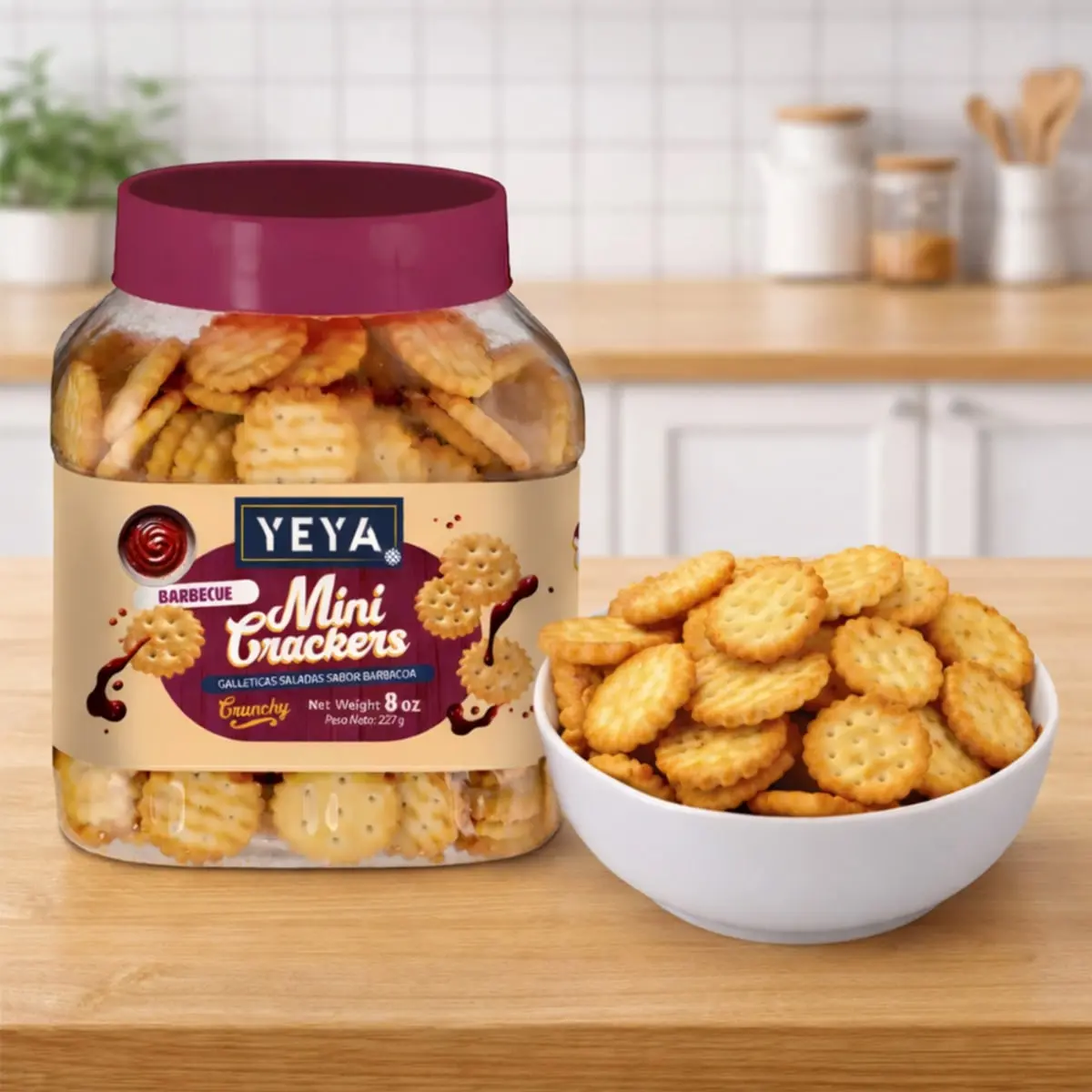 Galleticas saladas sabor barbacoa YEYA (227 g / 8 oz) - Thumbnail 4