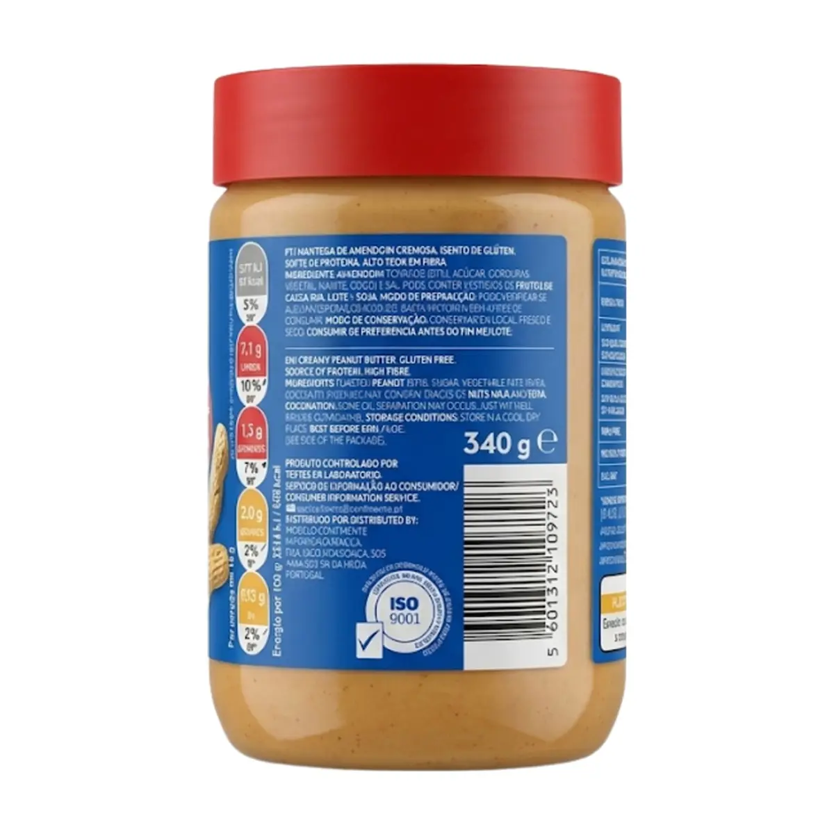 Crema de cacahuete cremosa sin gluten Continente (340 g / 11.99 oz) - Thumbnail 2