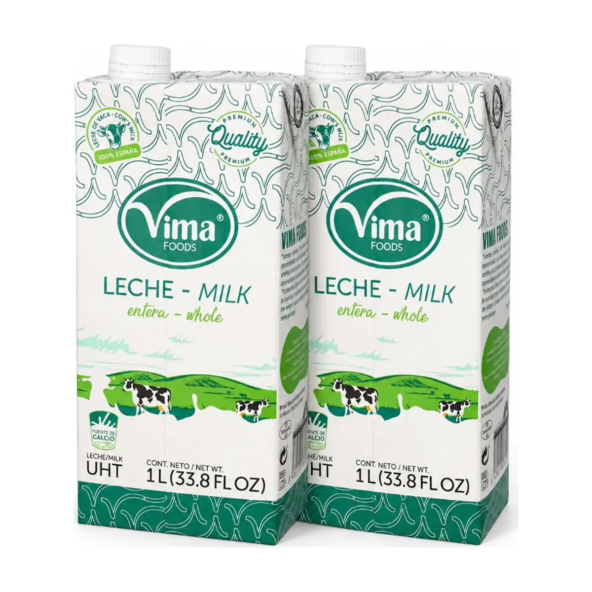 Leche entera Vima Foods (2 x 1 L) - Imagen 1
