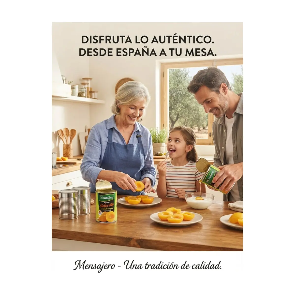 Mitades de melocotón en almíbar ligero Mensajero (840 g / 1.85 lb) - Thumbnail 4