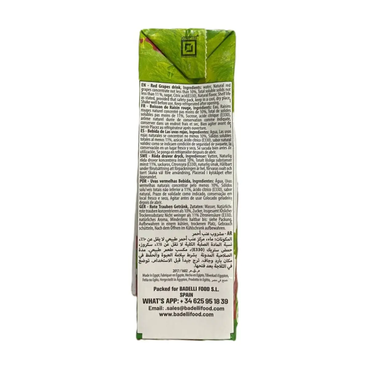 Jugo de uva Badelli (200 ml / 6.76 oz fl) - Miniatura 2