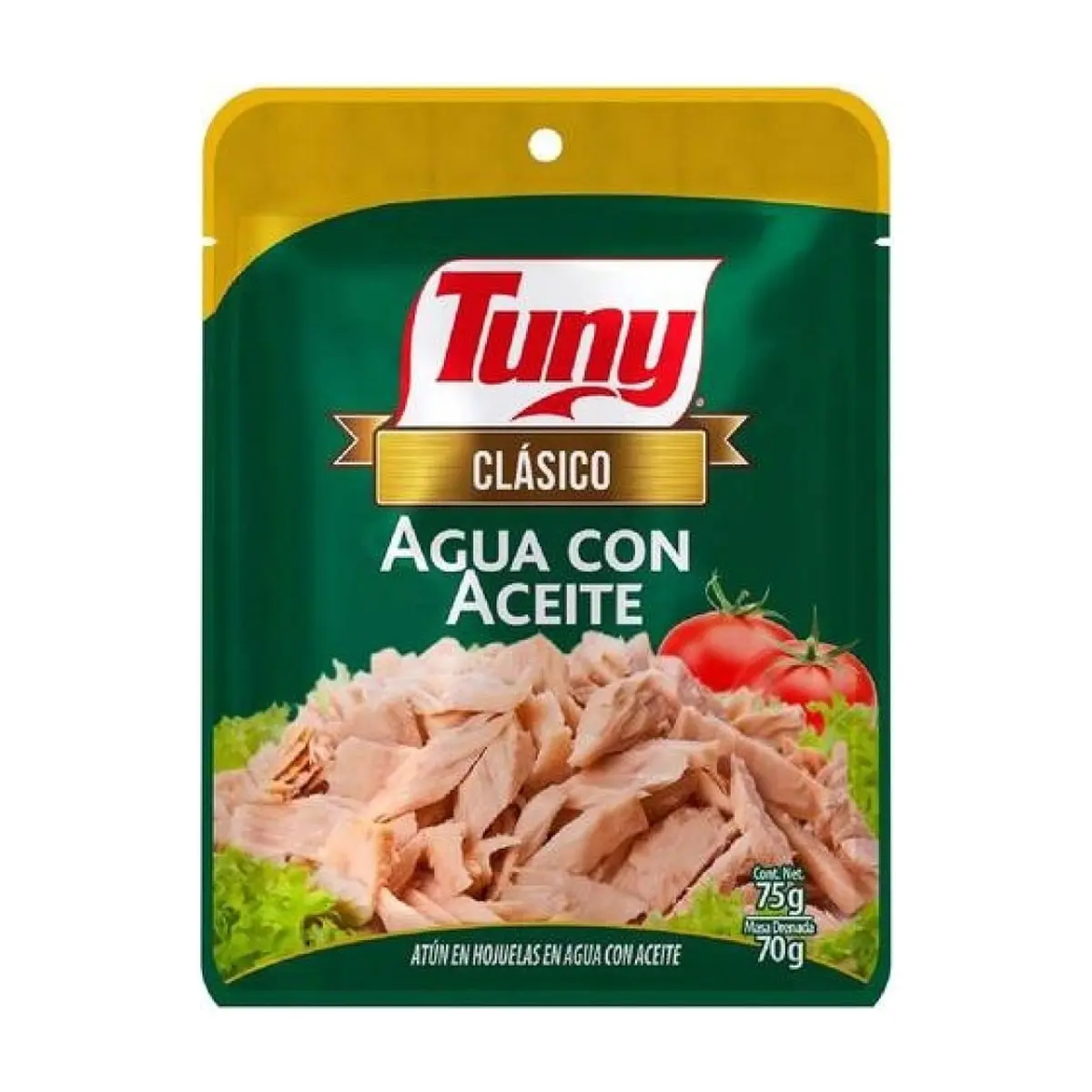 Atún en hojuelas en agua con aceite clásico Tuny (75 g / 2.64 oz) - Thumbnail 2
