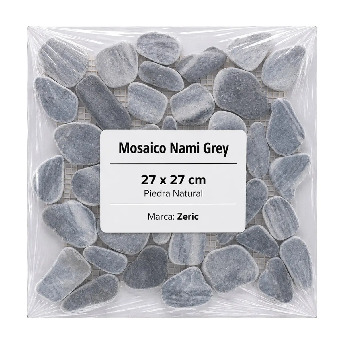 Caja de losas - Mosaico Nami Grey 27 x 27 cm – piedra natural Zeric (10 U) - Thumbnail 2