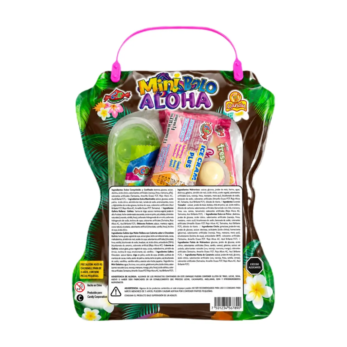 Surtido de dulces, galletas y juguetes con dulces con forma de princesa aloha Las Delicias (120 g / 4.23 oz) - Miniatura 2