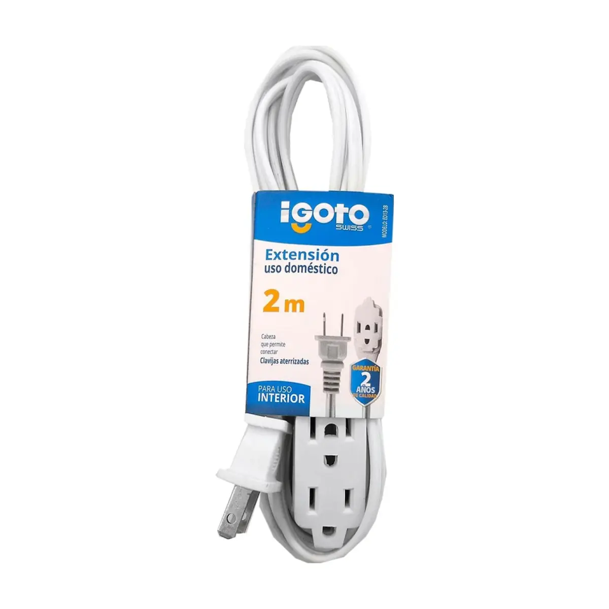 Extensión eléctrica de 2m Igoto ED13-2B
