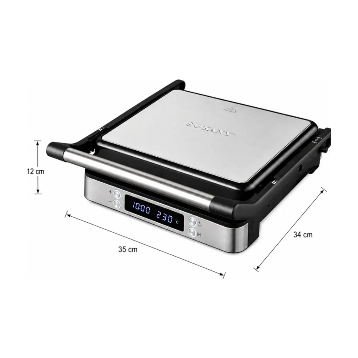 Parrilla sanwichera digital Sokany SK-08116 - Thumbnail 2