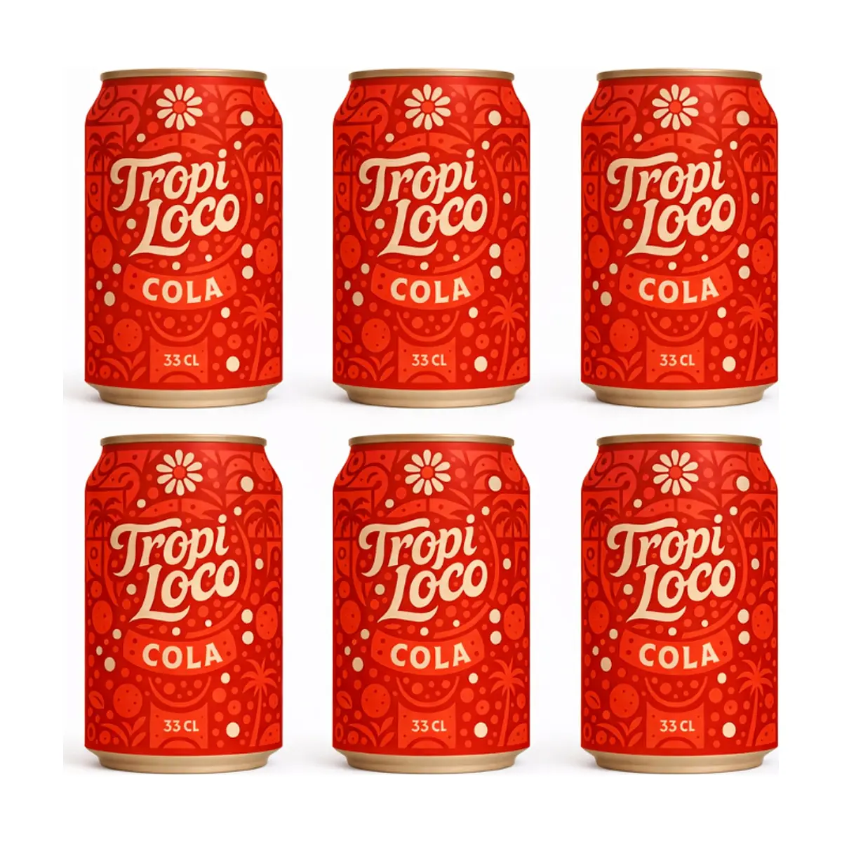 Refresco gaseado de cola Tropi Loco (6 x 330 ml) - Imagen 1