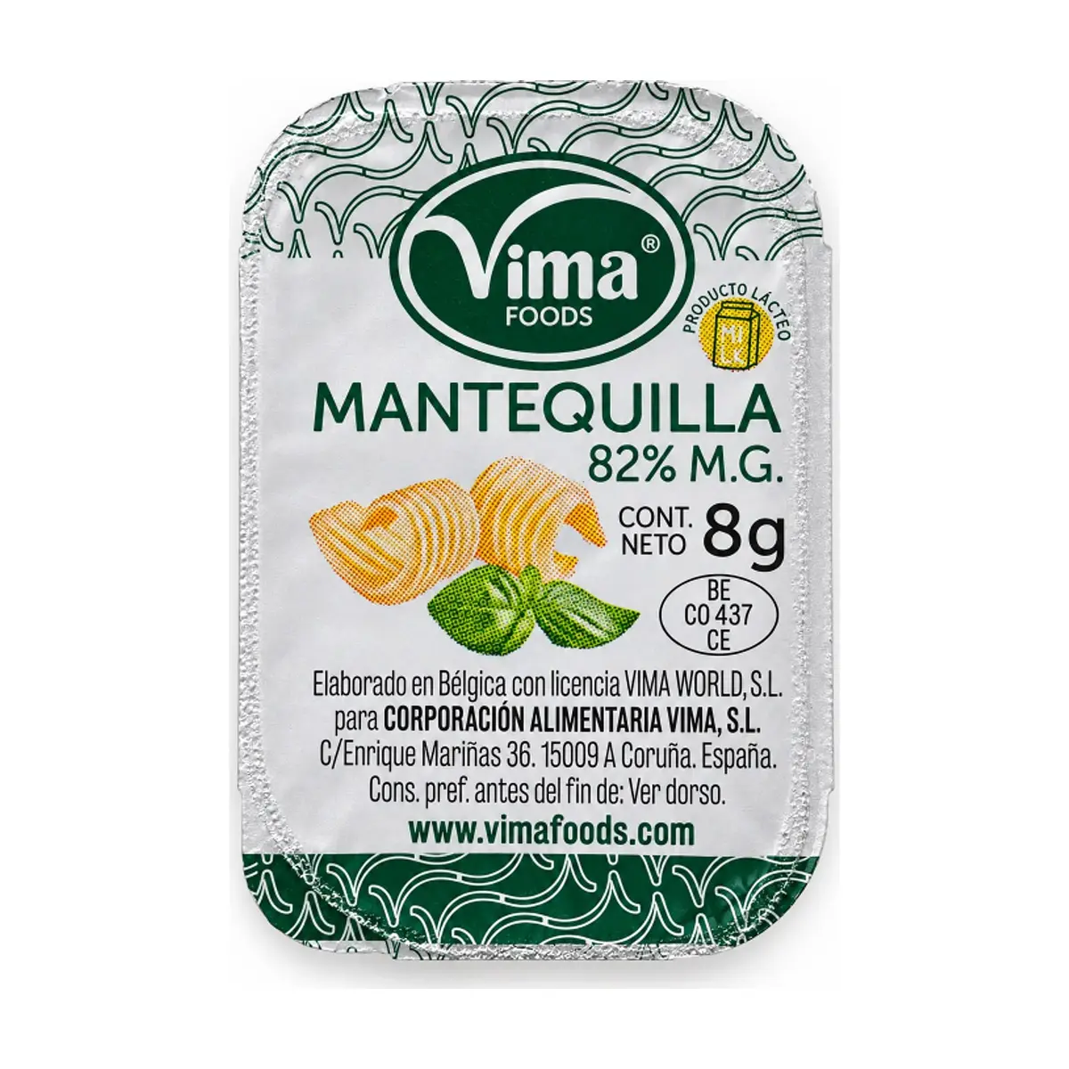 Mantequilla 82% M.G. Vima Foods (8 g) - Miniatura 1