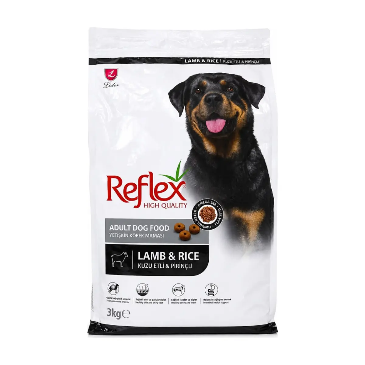 Alimento para perros adultos de cordero y arroz Reflex (3 kg / 6.6 lb) - Miniatura 1