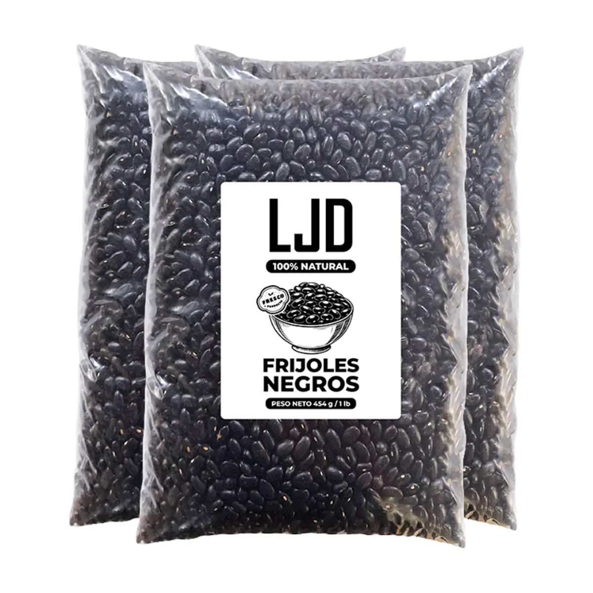 Frijoles negros LJD (3 x 454 g / 1 lb)