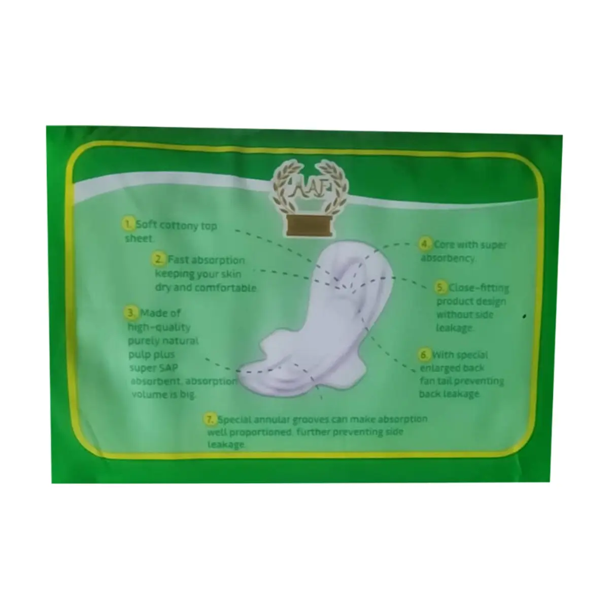 Almohadillas sanitarias con alas MAF (8 U) - Thumbnail 4