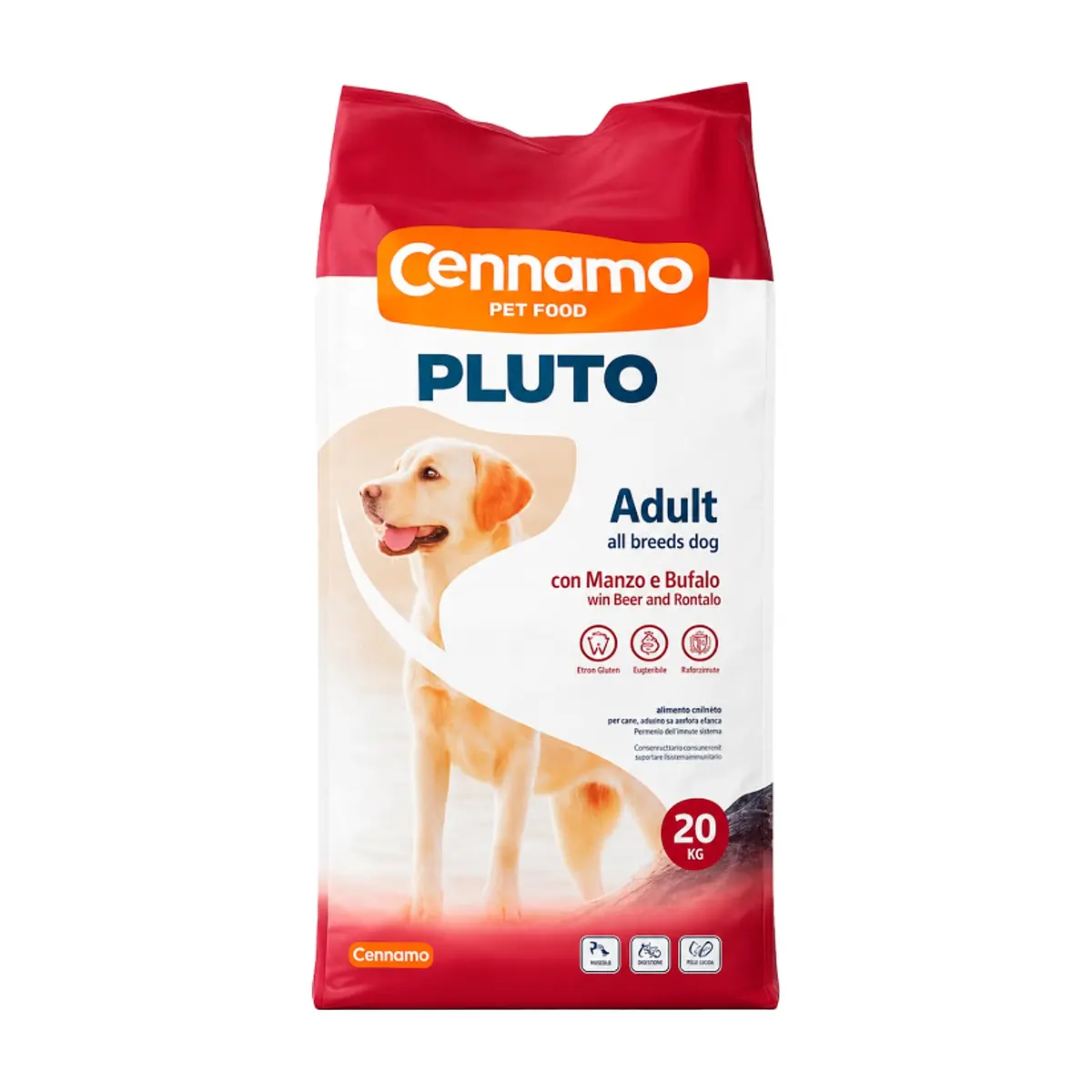 Pienso de res y búfalo para perros adultos Cennamo (20 kg / 44 lb)