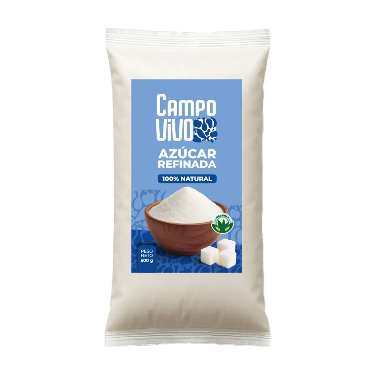 Azúcar blanca refinada Campo Vivo (500 g / 1.1 lb) - Miniatura 1