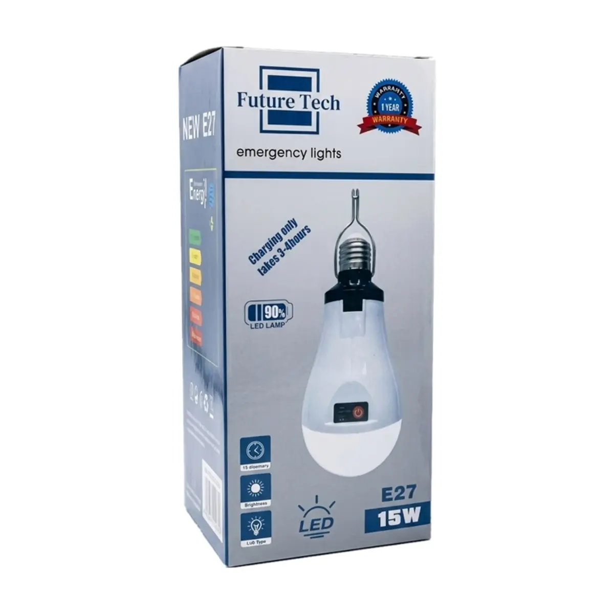 Bombillo Led recargable 15 W Future Tech - Miniatura 2