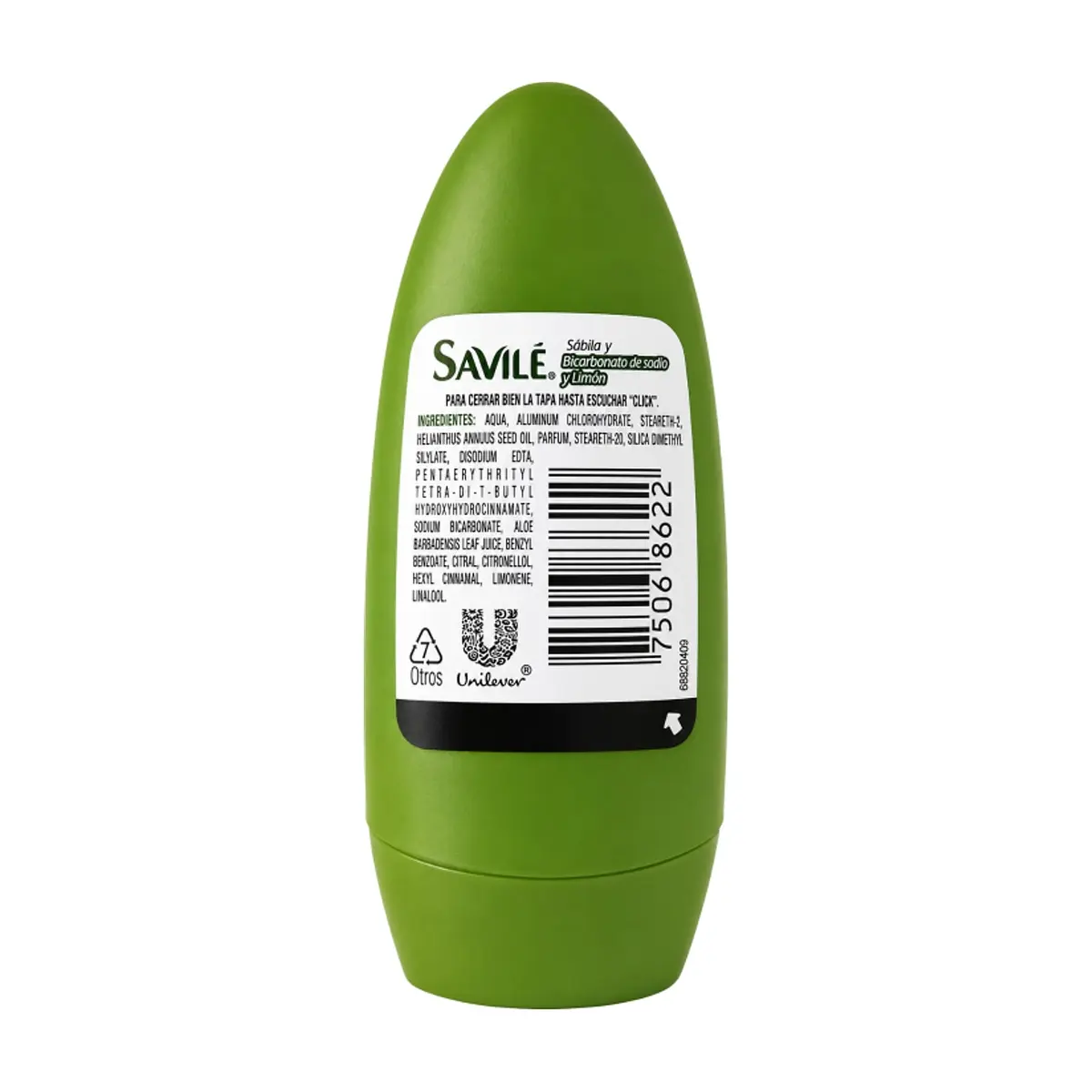 Desodorante con sábila - bicarbonato de sodio y limón Savilé (45 ml) - Miniatura 2
