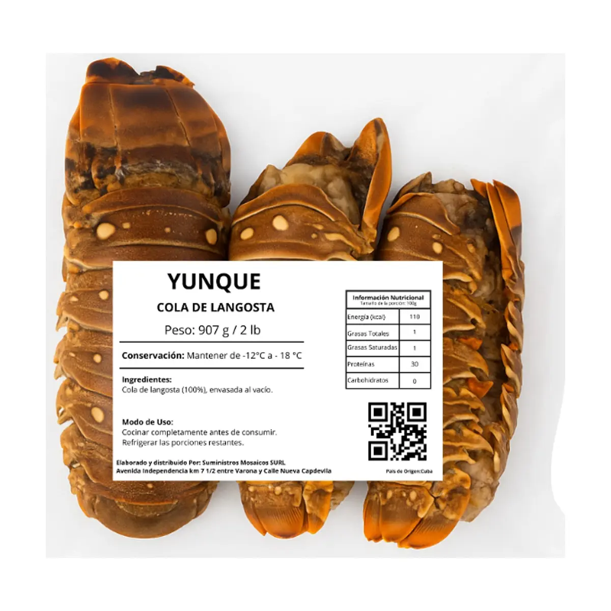 Cola de langosta Yunque (907 g / 2 lb) - Thumbnail 2