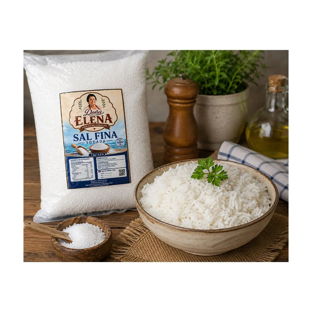 Sal fina yodada Doña Elena (1 kg / 2.2 lb) - Miniatura 3